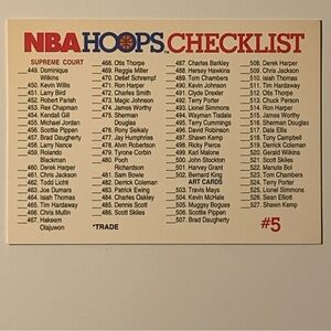 1991 NBA HOOPS USA Basketball NBA HOOPS CHECKLIST #590